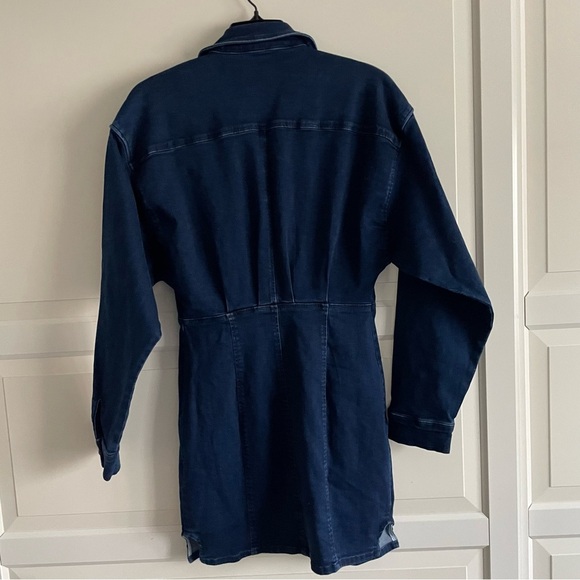 Free People Blue Long Sleeve Denim Dress - Picture 6 of 16